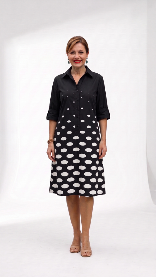 Vestido Estampado de lunares progresivo