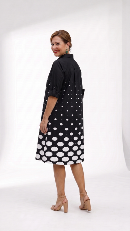 Vestido Estampado de lunares progresivo