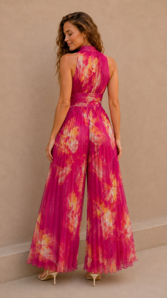 Mono Palazzo Floral Escote V
